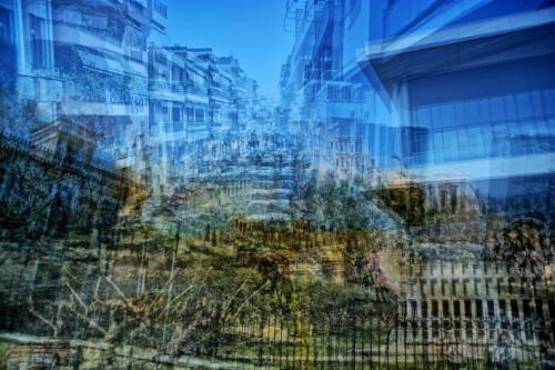 Athen City Abstrakt
